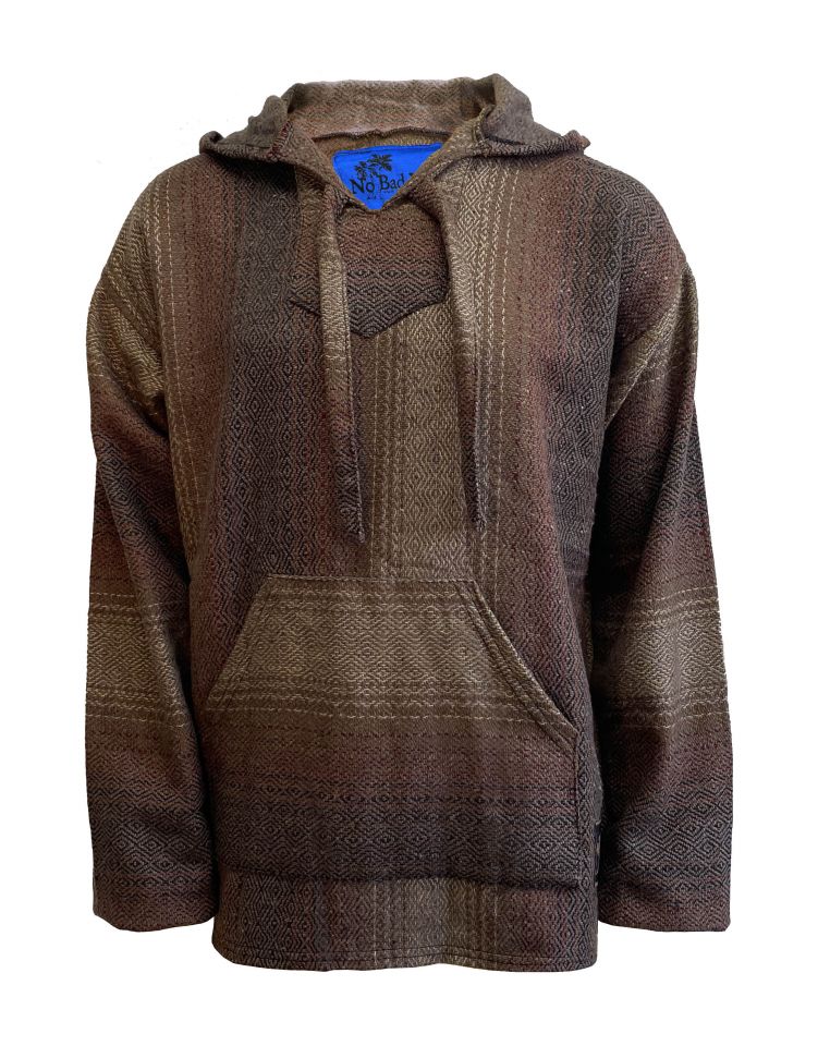 No Bad Days Baja Hoodie Cocoa Nut Brown